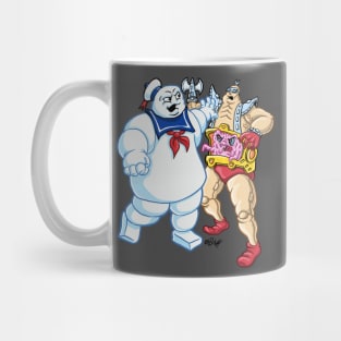 stay puft vs krang Mug